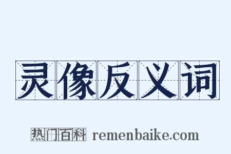 灵像反义词是什么意思的图片